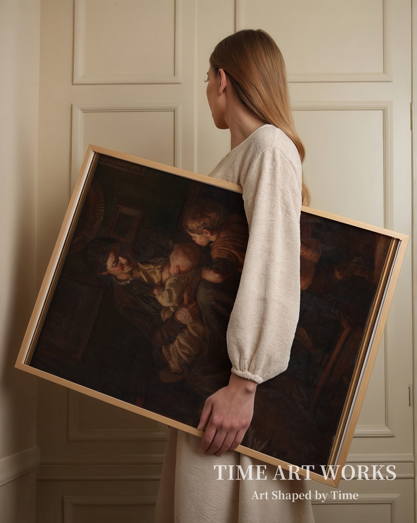 アーティストの妻と2人の子ども（Kunstnerens hustru med to børn）— スコフガード、ヨアキム（Skovgaard, Joakim）