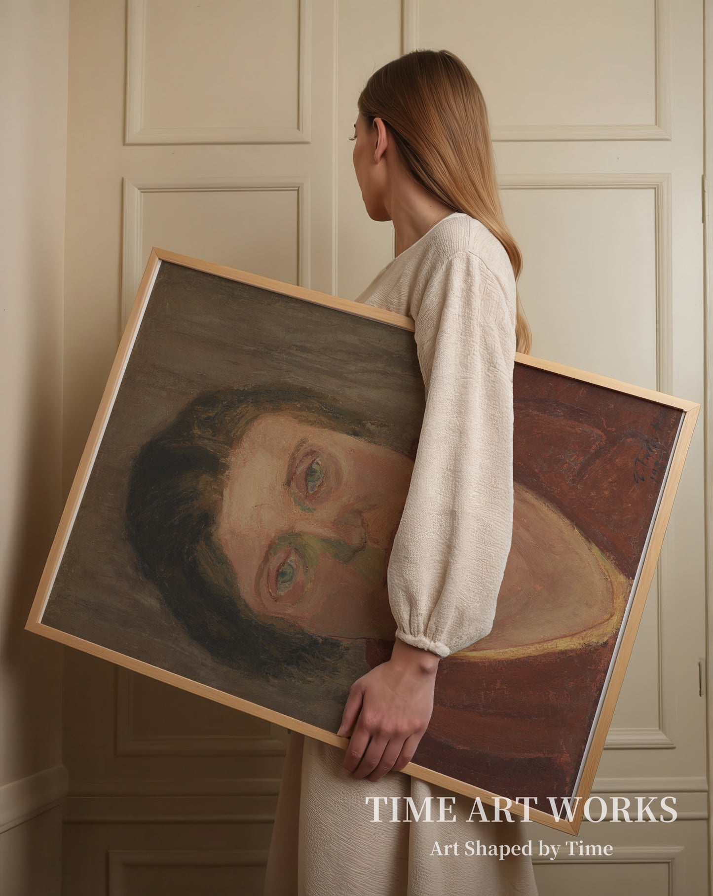 エルナ・ファルベ＝ハンセン（Elna Falbe-Hansen, f. Mertz, kunstnerens hustru）— ファルベ＝ハンセン、カール（Falbe-Hansen, Carl）