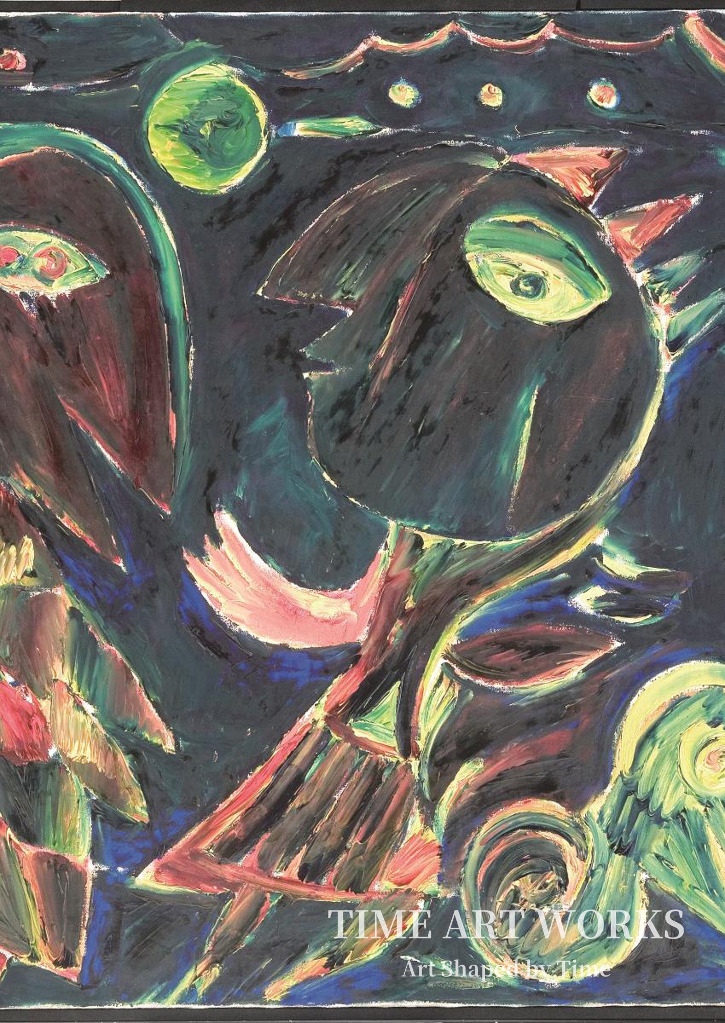 夜の闇に浮かぶ人影（Figurer i natten）— ペダーセン、カール＝ヘニング（Pedersen, Carl-Henning）