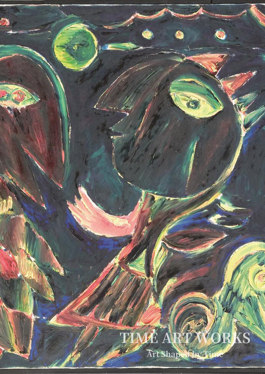 夜の闇に浮かぶ人影（Figurer i natten）— ペダーセン、カール＝ヘニング（Pedersen, Carl-Henning）