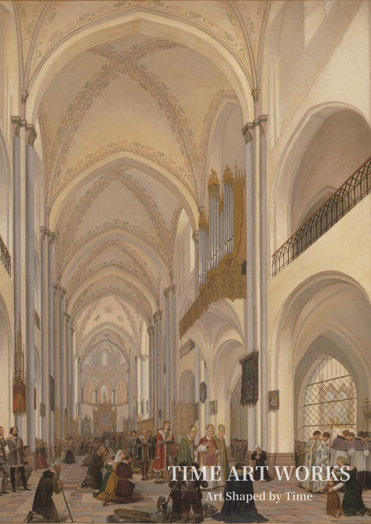 ロスキレ大聖堂の内部（Det indre af Roskilde Domkirke）— マルテンス、ディトレフ（Martens, Ditlev）