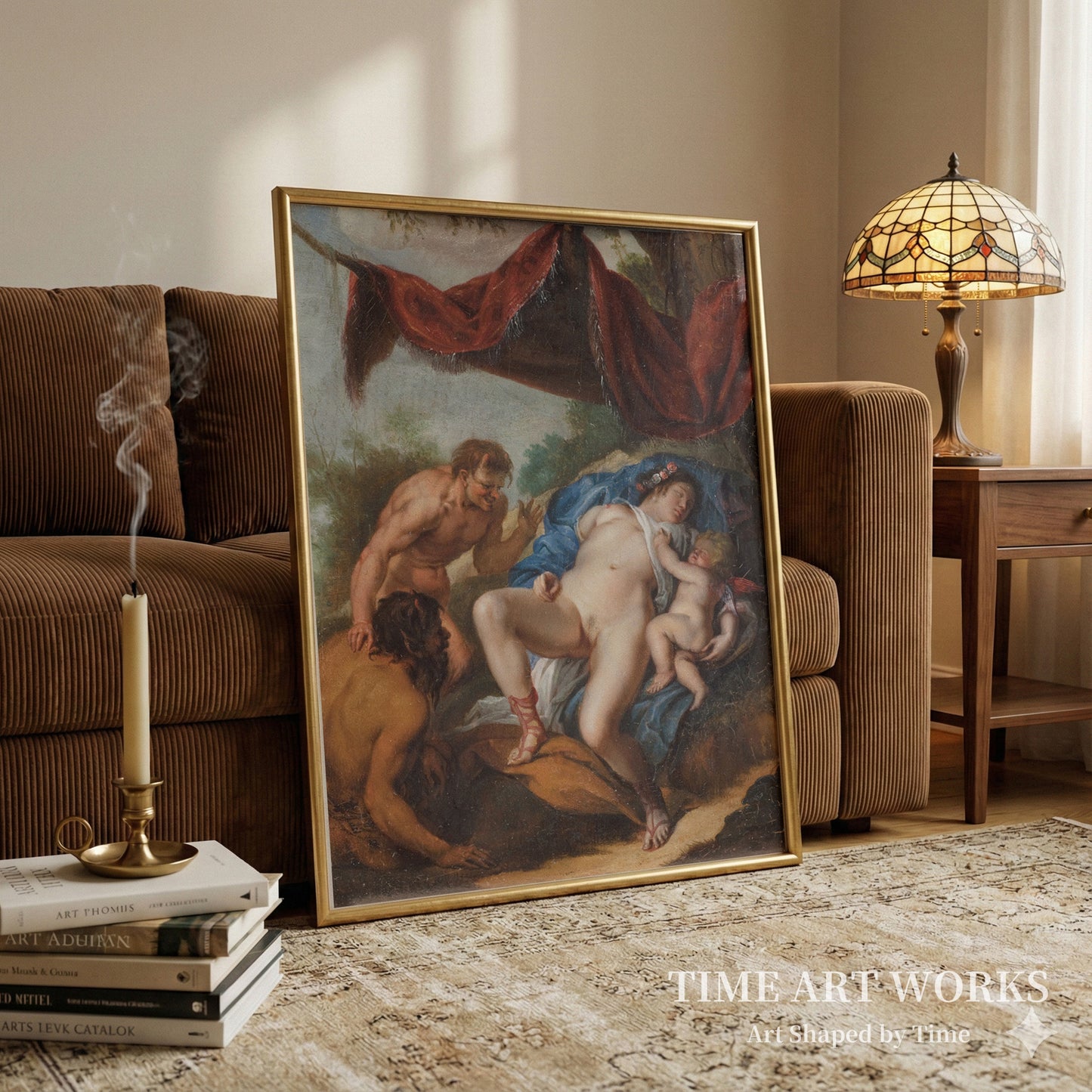 眠れるヴィーナス（Sovende Venus med Cupido belures af satyrer）— ルーベンス、ピーテル・パウル（Rubens, Peter Paul）