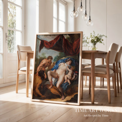 眠れるヴィーナス（Sovende Venus med Cupido belures af satyrer）— ルーベンス、ピーテル・パウル（Rubens, Peter Paul）