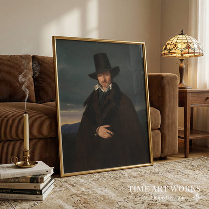 ドイツの画家ヴィルヘルム・フォン・カウルバッハの肖像（Portræt af den tyske maler Wilhelm von Kaulbach）— ベンズ、ヴィルヘルム（Bendz, Wilhelm）