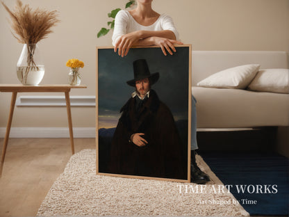 ドイツの画家ヴィルヘルム・フォン・カウルバッハの肖像（Portræt af den tyske maler Wilhelm von Kaulbach）— ベンズ、ヴィルヘルム（Bendz, Wilhelm）