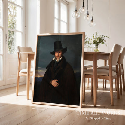 ドイツの画家ヴィルヘルム・フォン・カウルバッハの肖像（Portræt af den tyske maler Wilhelm von Kaulbach）— ベンズ、ヴィルヘルム（Bendz, Wilhelm）