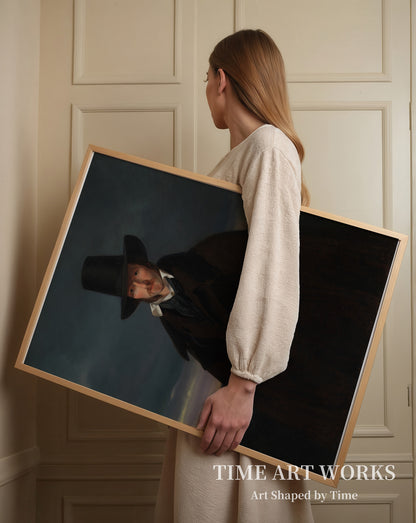ドイツの画家ヴィルヘルム・フォン・カウルバッハの肖像（Portræt af den tyske maler Wilhelm von Kaulbach）— ベンズ、ヴィルヘルム（Bendz, Wilhelm）