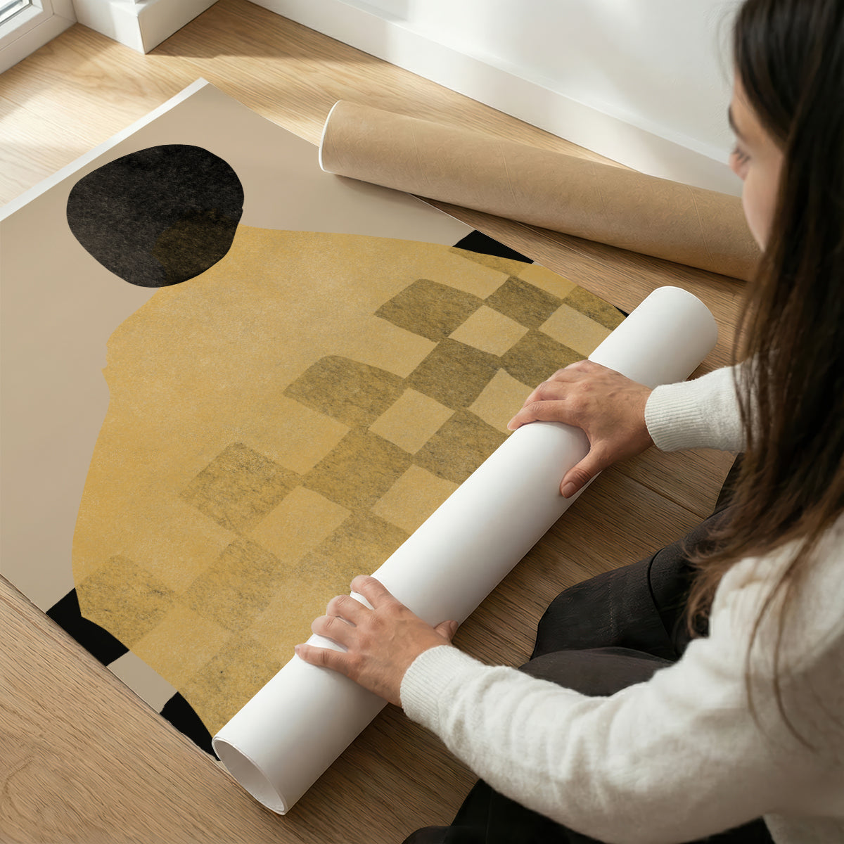 TAWミッドセンチュリーモダン アブストラクトTAW Mid Century Modern Abstract Art Poster No.004