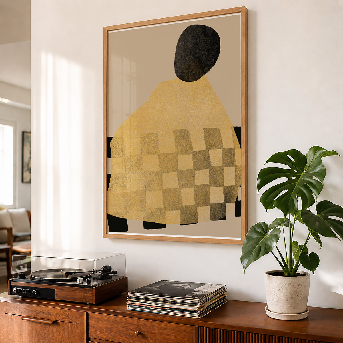 TAWミッドセンチュリーモダン アブストラクトTAW Mid Century Modern Abstract Art Poster No.004