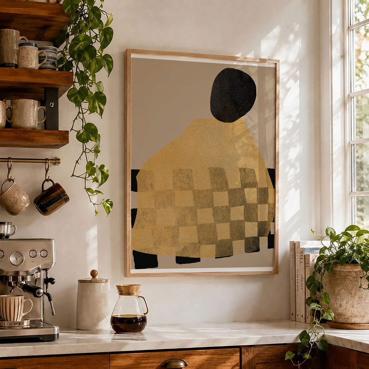 TAWミッドセンチュリーモダン アブストラクトTAW Mid Century Modern Abstract Art Poster No.004