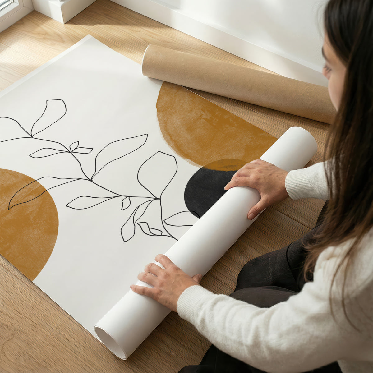 TAWミッドセンチュリーモダン アブストラクトTAW Mid Century Modern Abstract Art Poster No.005