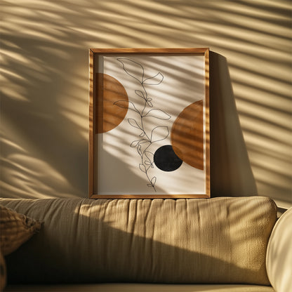 TAWミッドセンチュリーモダン アブストラクトTAW Mid Century Modern Abstract Art Poster No.005