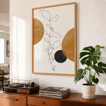 TAWミッドセンチュリーモダン アブストラクトTAW Mid Century Modern Abstract Art Poster No.005