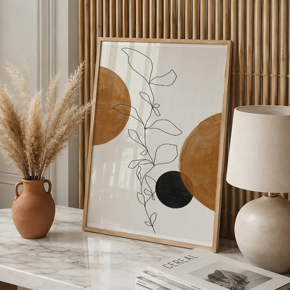 TAWミッドセンチュリーモダン アブストラクトTAW Mid Century Modern Abstract Art Poster No.005