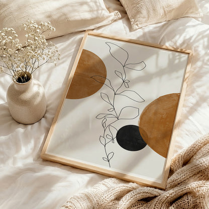 TAWミッドセンチュリーモダン アブストラクトTAW Mid Century Modern Abstract Art Poster No.005