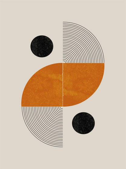 TAWミッドセンチュリーモダン アブストラクトTAW Mid Century Modern Abstract Art Poster No.007