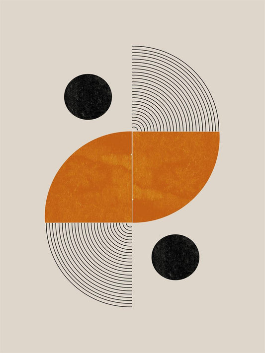 TAWミッドセンチュリーモダン アブストラクトTAW Mid Century Modern Abstract Art Poster No.007