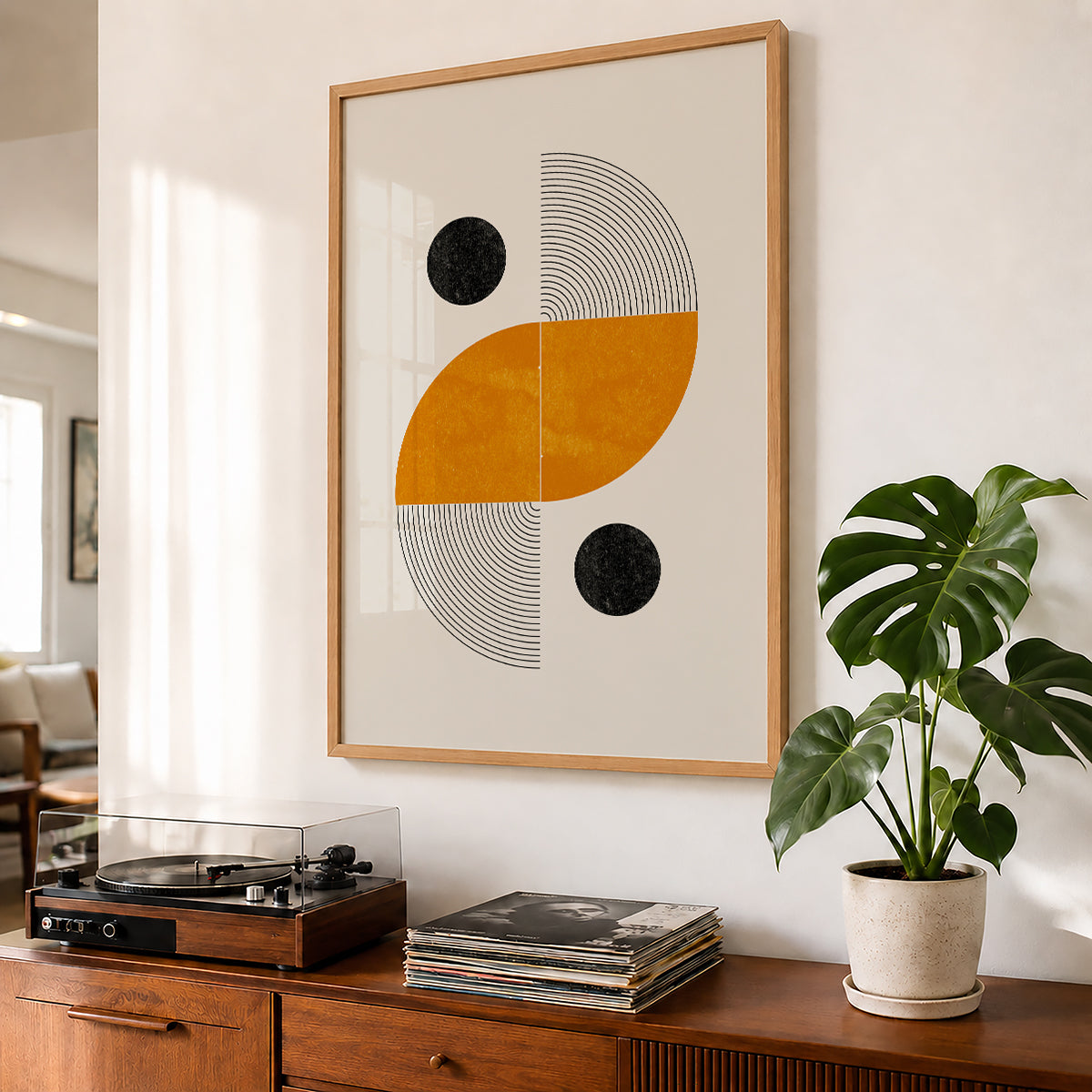TAWミッドセンチュリーモダン アブストラクトTAW Mid Century Modern Abstract Art Poster No.007