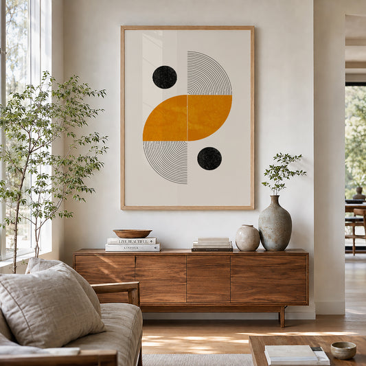 TAWミッドセンチュリーモダン アブストラクトTAW Mid Century Modern Abstract Art Poster No.007