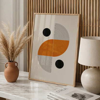 TAWミッドセンチュリーモダン アブストラクトTAW Mid Century Modern Abstract Art Poster No.007