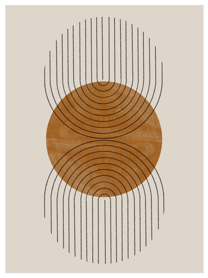 TAWミッドセンチュリーモダン アブストラクトTAW Mid Century Modern Abstract Art Poster No.008