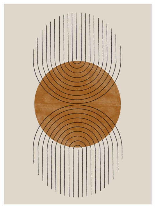 TAWミッドセンチュリーモダン アブストラクトTAW Mid Century Modern Abstract Art Poster No.008