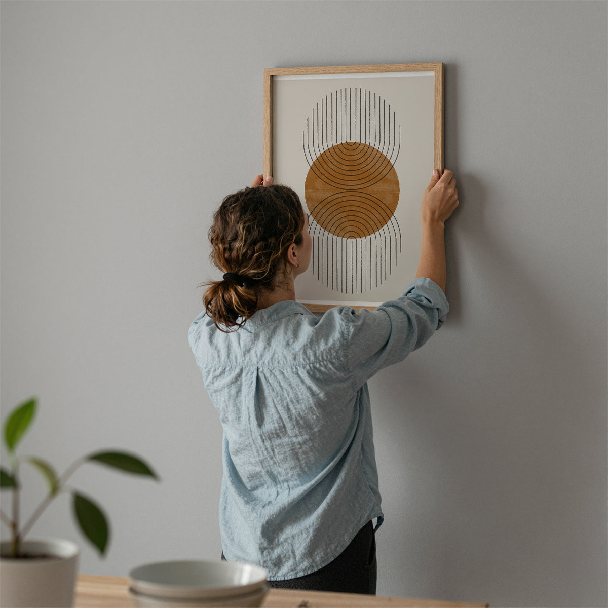 TAWミッドセンチュリーモダン アブストラクトTAW Mid Century Modern Abstract Art Poster No.008