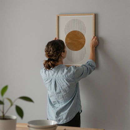 TAWミッドセンチュリーモダン アブストラクトTAW Mid Century Modern Abstract Art Poster No.008
