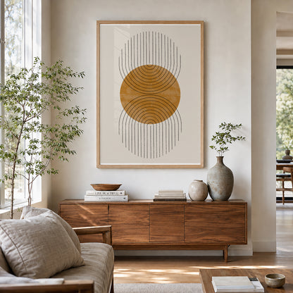 TAWミッドセンチュリーモダン アブストラクトTAW Mid Century Modern Abstract Art Poster No.008