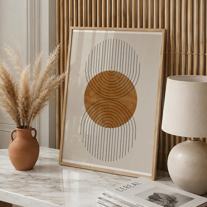 TAWミッドセンチュリーモダン アブストラクトTAW Mid Century Modern Abstract Art Poster No.008
