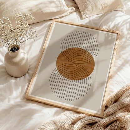 TAWミッドセンチュリーモダン アブストラクトTAW Mid Century Modern Abstract Art Poster No.008