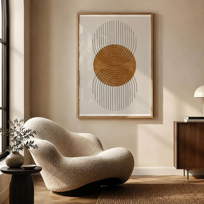 TAWミッドセンチュリーモダン アブストラクトTAW Mid Century Modern Abstract Art Poster No.008