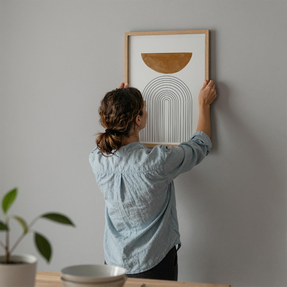 TAWミッドセンチュリーモダン アブストラクトTAW Mid Century Modern Abstract Art Poster No.009