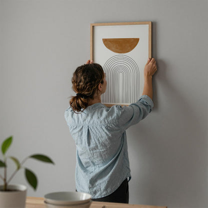 TAWミッドセンチュリーモダン アブストラクトTAW Mid Century Modern Abstract Art Poster No.009