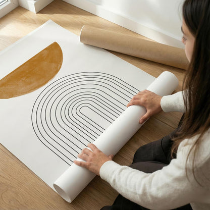 TAWミッドセンチュリーモダン アブストラクトTAW Mid Century Modern Abstract Art Poster No.009