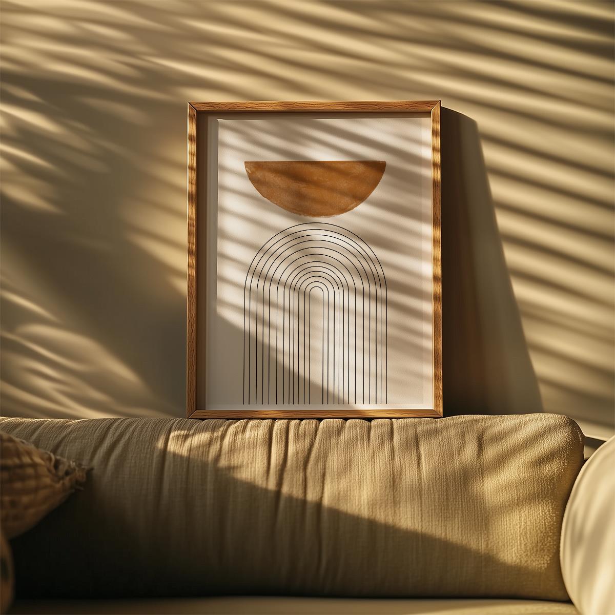 TAWミッドセンチュリーモダン アブストラクトTAW Mid Century Modern Abstract Art Poster No.009