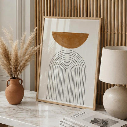 TAWミッドセンチュリーモダン アブストラクトTAW Mid Century Modern Abstract Art Poster No.009