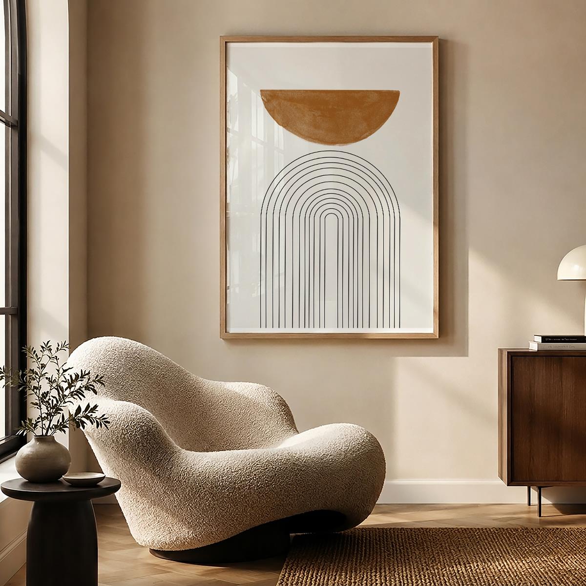 TAWミッドセンチュリーモダン アブストラクトTAW Mid Century Modern Abstract Art Poster No.009