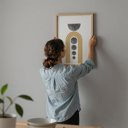TAWミッドセンチュリーモダン アブストラクトTAW Mid Century Modern Abstract Art Poster No.010