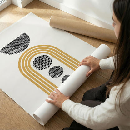TAWミッドセンチュリーモダン アブストラクトTAW Mid Century Modern Abstract Art Poster No.010