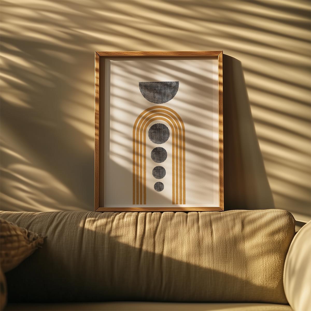 TAWミッドセンチュリーモダン アブストラクトTAW Mid Century Modern Abstract Art Poster No.010