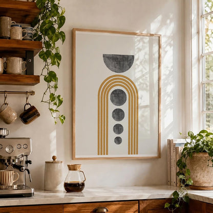 TAWミッドセンチュリーモダン アブストラクトTAW Mid Century Modern Abstract Art Poster No.010