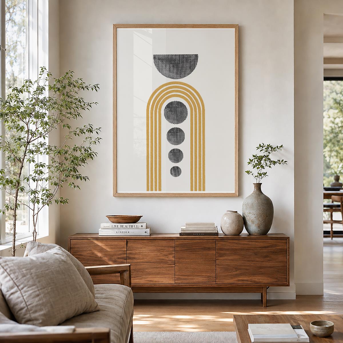 TAWミッドセンチュリーモダン アブストラクトTAW Mid Century Modern Abstract Art Poster No.010