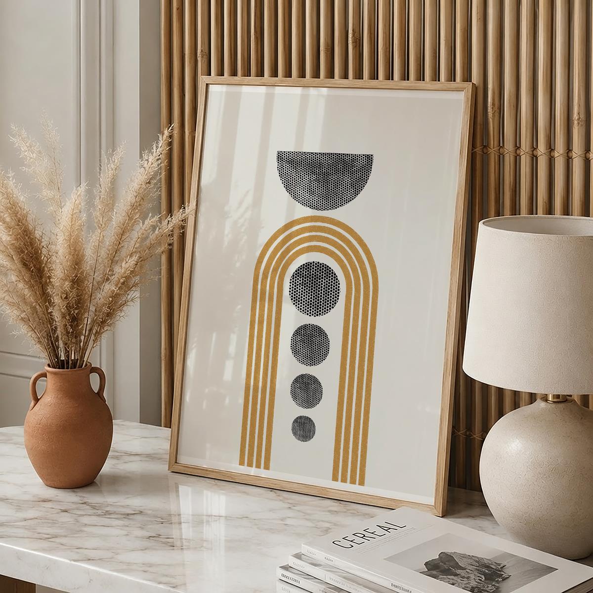 TAWミッドセンチュリーモダン アブストラクトTAW Mid Century Modern Abstract Art Poster No.010