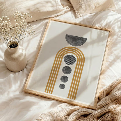 TAWミッドセンチュリーモダン アブストラクトTAW Mid Century Modern Abstract Art Poster No.010