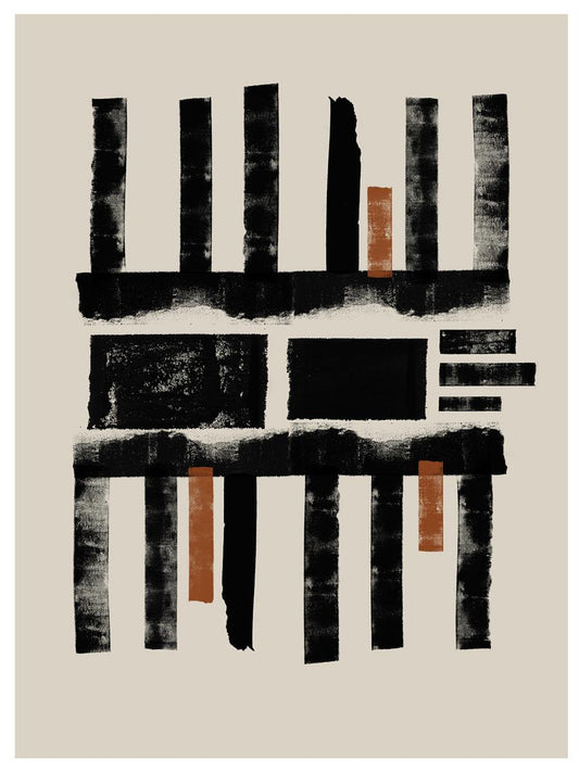 TAWミッドセンチュリーモダン アブストラクトTAW Mid Century Modern Abstract Art Poster No.012