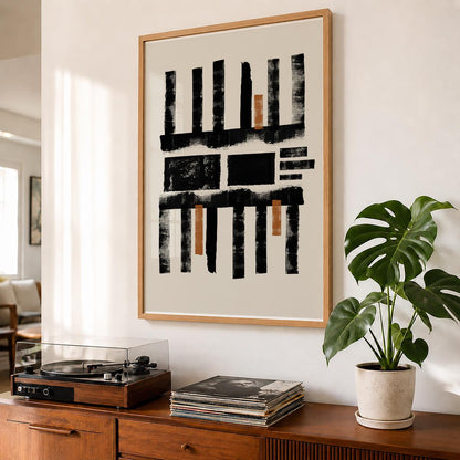 TAWミッドセンチュリーモダン アブストラクトTAW Mid Century Modern Abstract Art Poster No.012