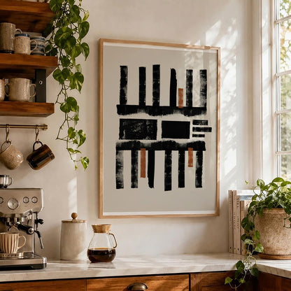 TAWミッドセンチュリーモダン アブストラクトTAW Mid Century Modern Abstract Art Poster No.012