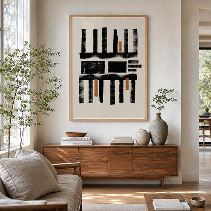 TAWミッドセンチュリーモダン アブストラクトTAW Mid Century Modern Abstract Art Poster No.012