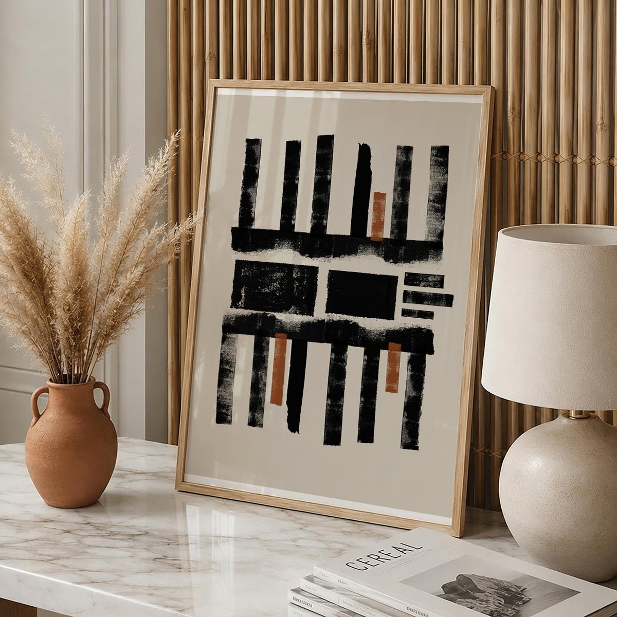 TAWミッドセンチュリーモダン アブストラクトTAW Mid Century Modern Abstract Art Poster No.012